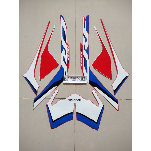 striping stiker crf 2021 2022 2023 2024 merah putih biru