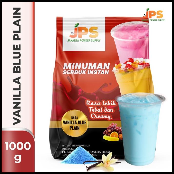 

Bubuk Minuman Vanilla Blue Plain Powder Jps Tanpa Gula