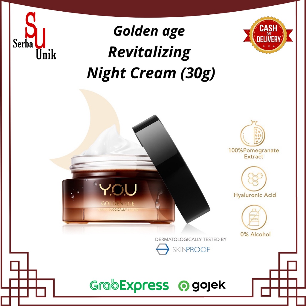 Kosmetik You Golden Age Revitalizing Night Cream / Krim Wajah Malam Hari 30g