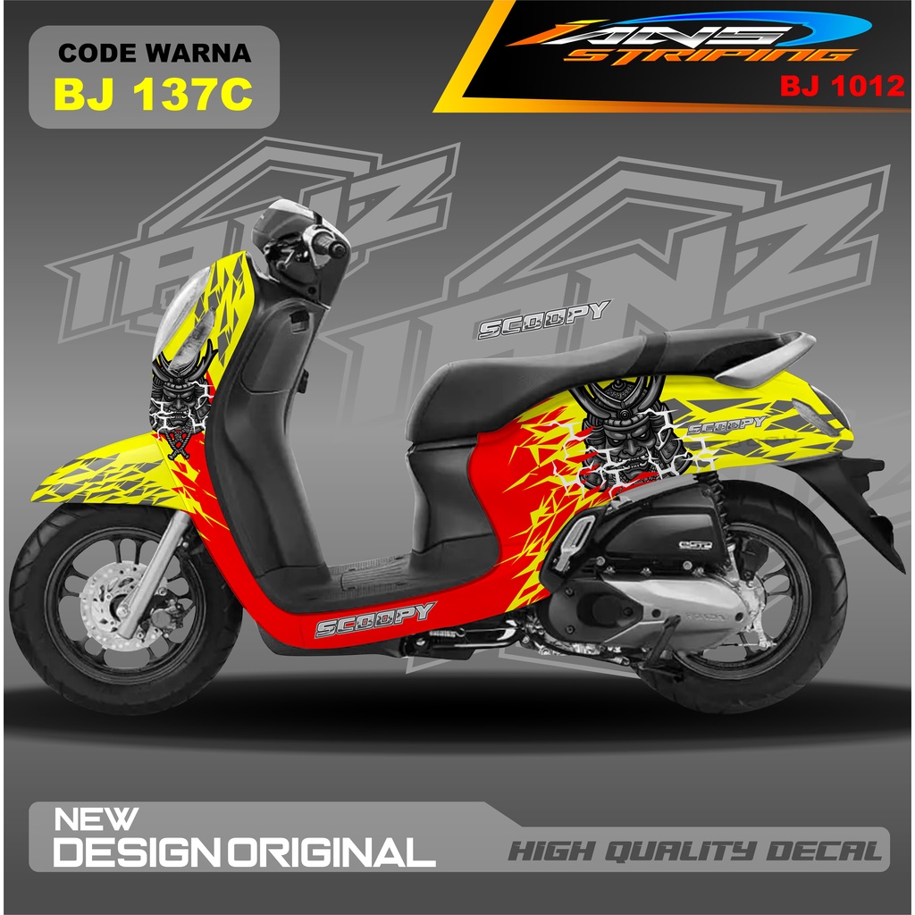 STICKER DECAL SCOOPY FULL BODY / STICKER VARIASI SCOOPY TERBARU  / STICKER SCOOPY