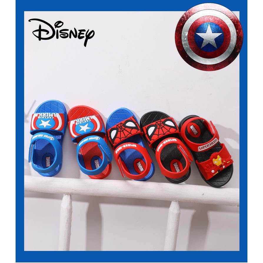 SANDAL SENDAL JEPIT NON-SLIP ANAK LAKI-LAKI DISNEY MARVEL INDOOR DAN OUTDOOR VL