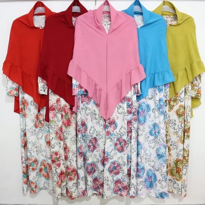 TERLARIS PAKAIAN SET GAMIS WANITA MUSLIM SYARI LEBARAN Wanita Misbee Selly Syar'i NISSA SABYAN RAMAD