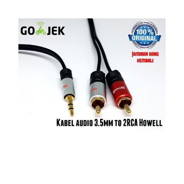 KABEL AUDIO AUX 1-2 HOWELL / KABEL AUDIO TO RCA / KABEL AUDIO