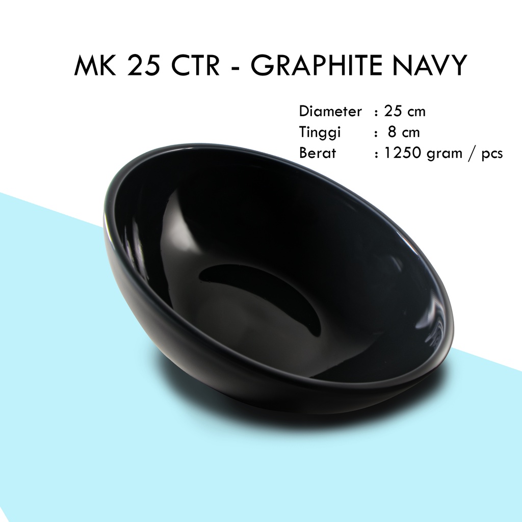 Mangkok Saji Keramik 25CM (1PCS) Polos By Indo Keramik / Mangkok Besar Keramik / Mangkok Sayur Keram