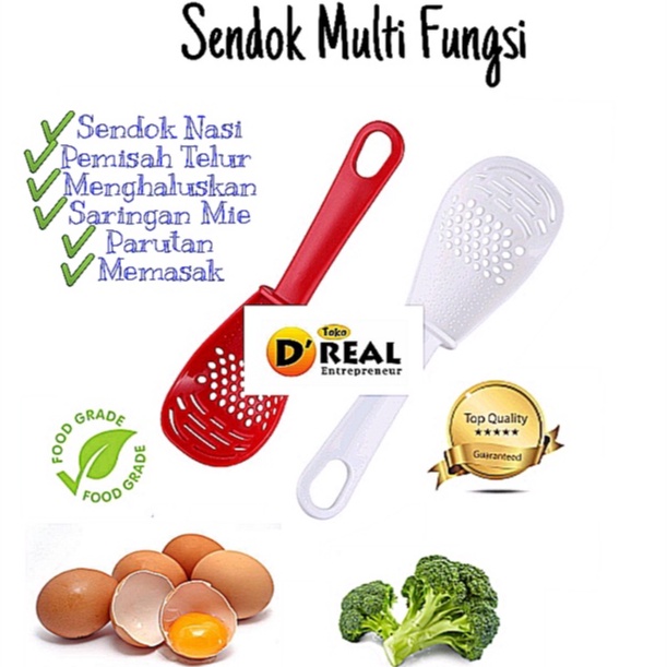 Sendok Nasi Multifungsi Model Sekop Bahan Food Grade BPA Free All in 1 Spoon Kualitas Premium-Dreal Entrepreneur