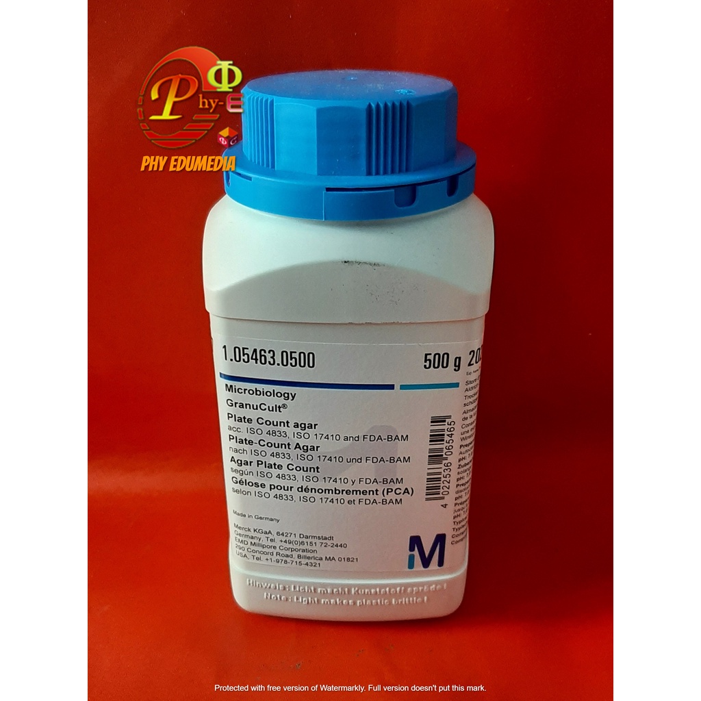 Plate Count Agar / Media Plate Count Agar / PCA MERCK Ecer Per 5 Gram