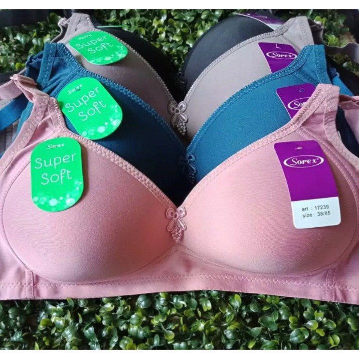 Bra Sorex TANPA KAWAT/BH sorex 17239 super soft/CUP BESAR