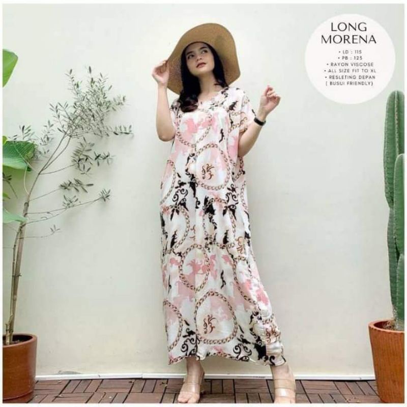 MARIMO DASTER PANJANG RESLETING DEPAN BUSUI SEMATA KAKI BISA COD RAYON PREMIUM-LONG MORENA