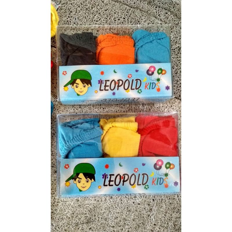 CD Anak Laki -laki LEOPOLD KIDS Warna - Isi 3 Pcs / Pack Size S,M,L,XL