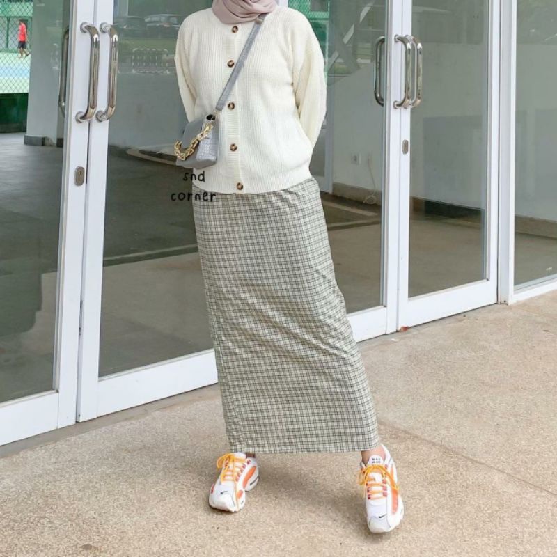 C&C ROK SPAN TARTAN/ROK SHIRT/ROK SPAN MAXI BAHAN KATUN MOTIF GUELIEN-3