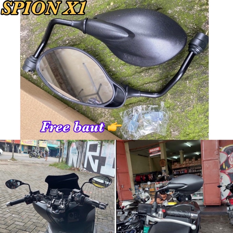 Spion Fiz R Spion 125z Spion x1 Thailand ori Yamaha HMH / bisa untuk motor Honda (1PASANG)