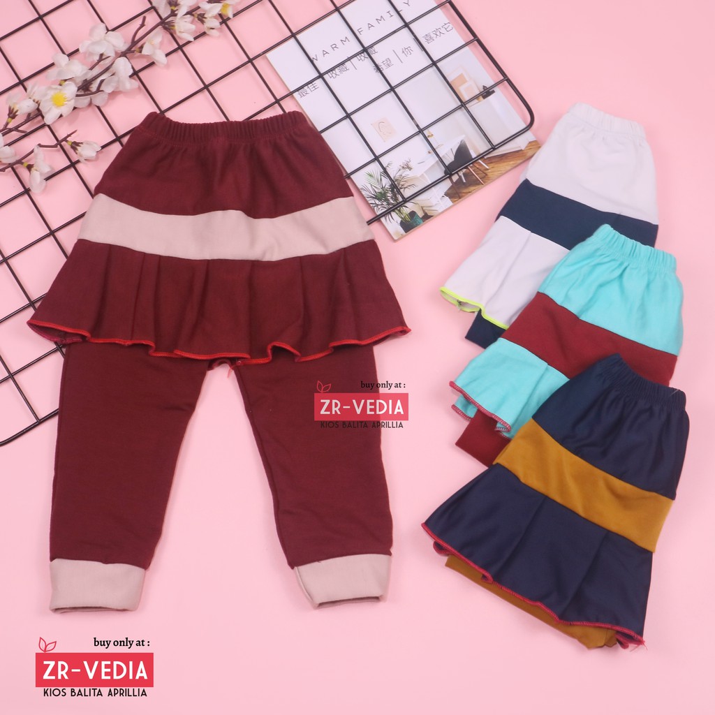 Umbrella Pants uk Bayi  3 - 12 Bulan / Model Celana Rok - Baby Polos Motif - Pants Murah Bahan Kaos