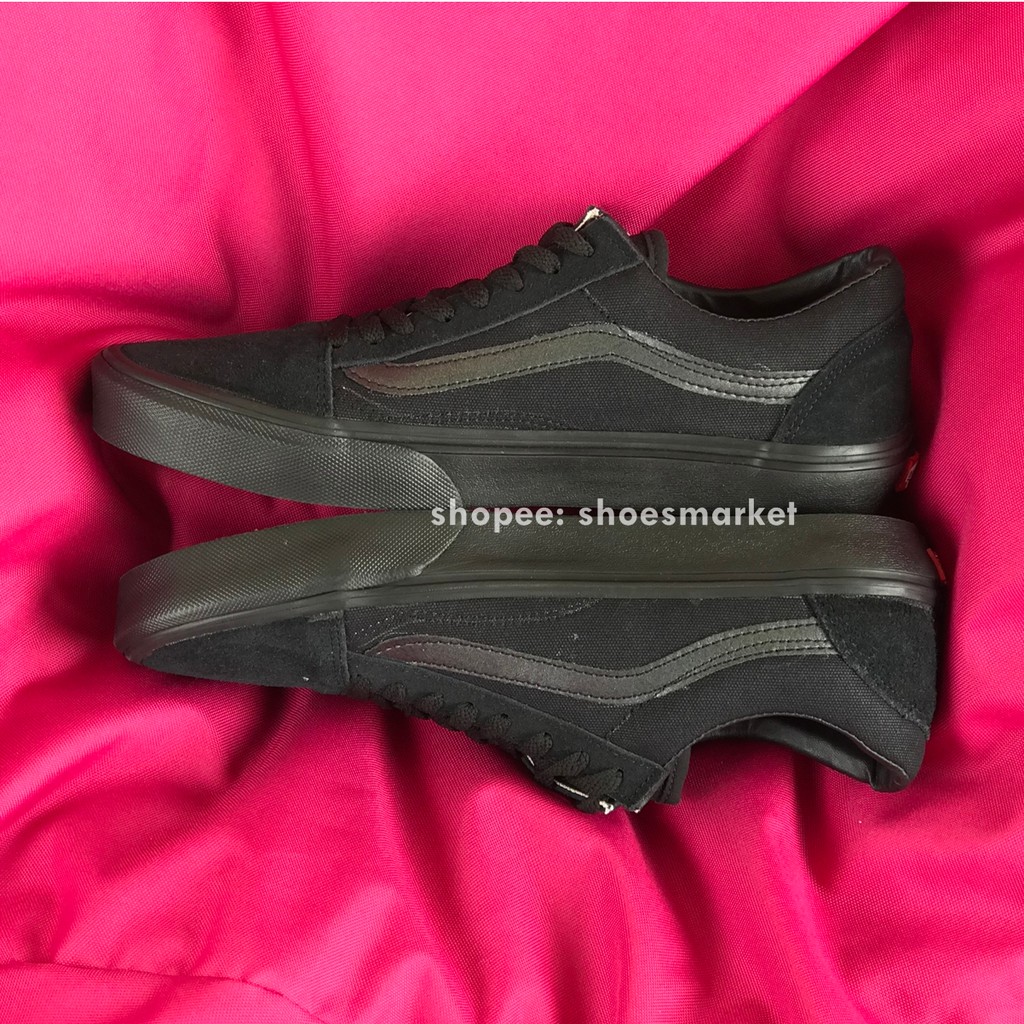 OBRAL SEPATU VANS OLDSKOOL ALLBLACK