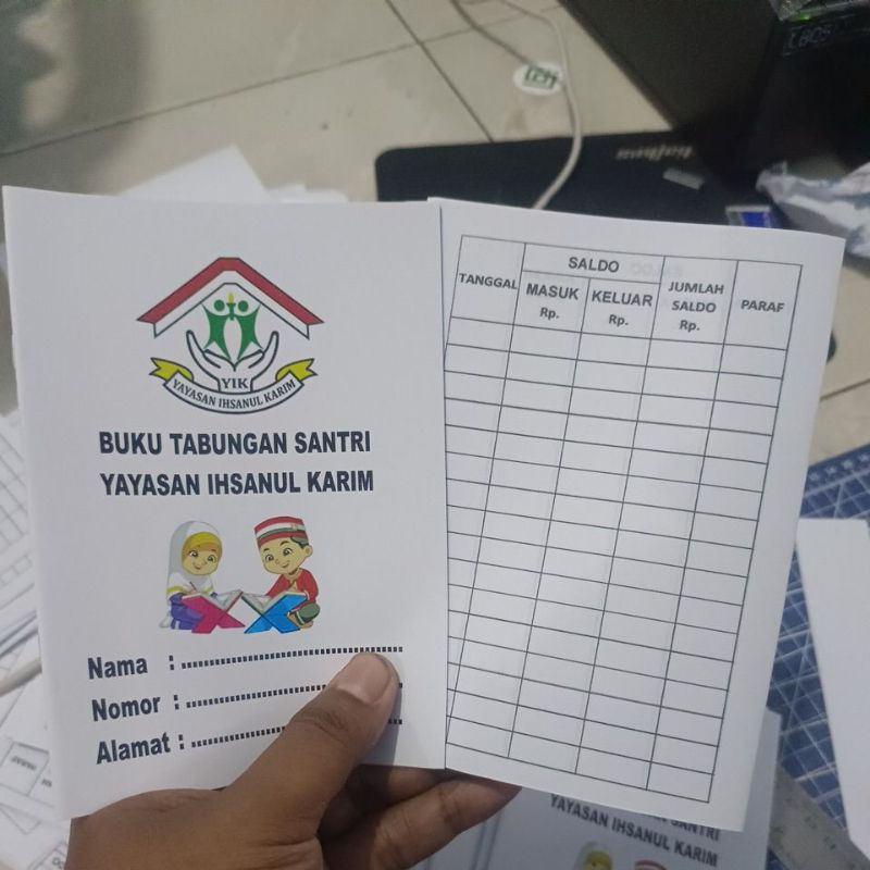 Buku tabungan custom buku Paket lebaran