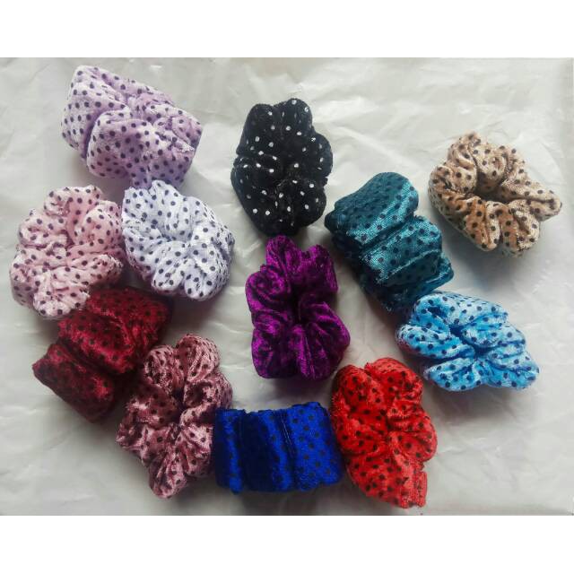 grosir  Ikat rambut cepol bintang isi 6 PCS.