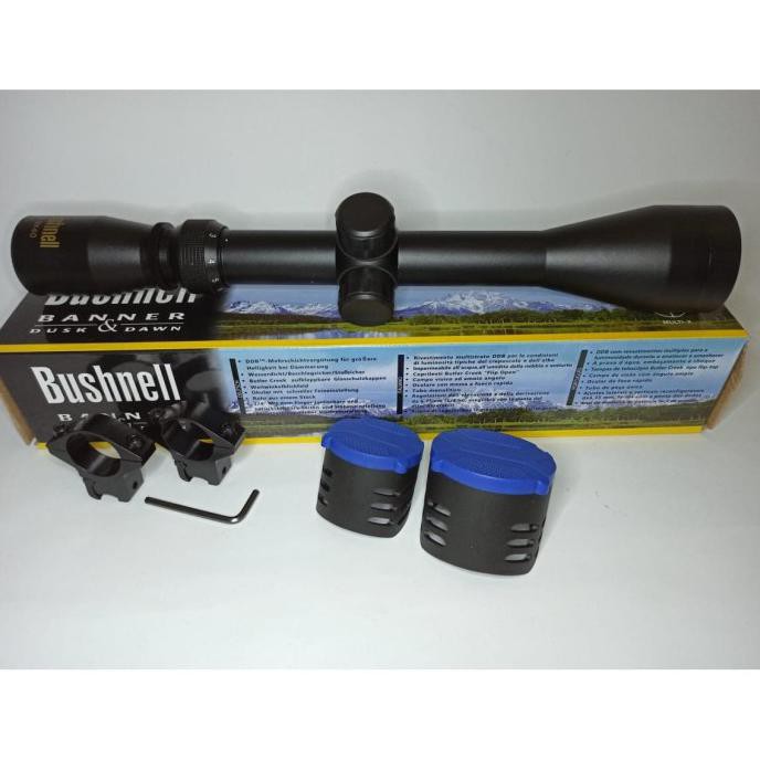 TELESKOP SENAPAN ANGIN BUSHNELL 3-9X40 TUTUP FLIP