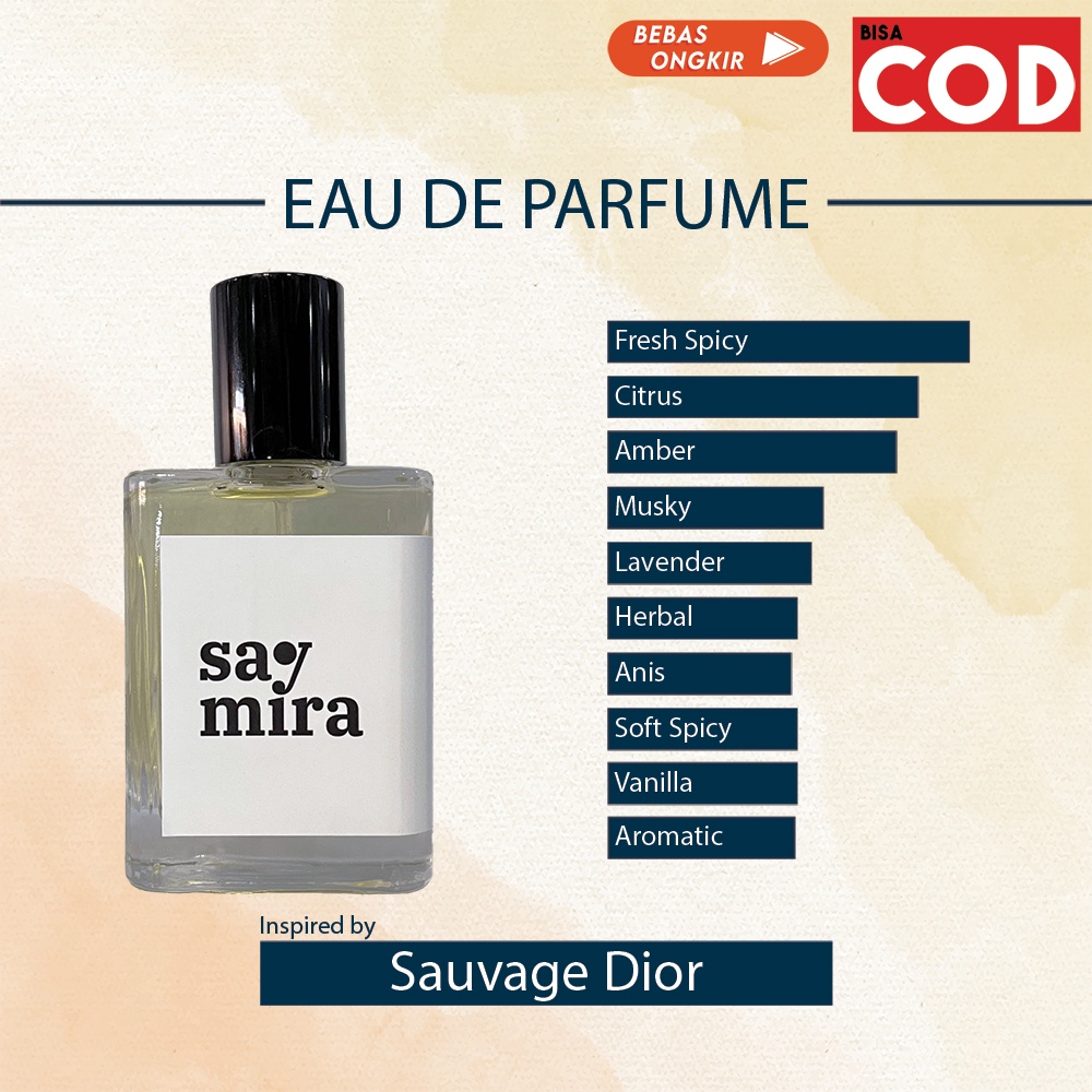 Saymira Perfume Inspired by Dior Sauvage - Parfum Pria Best Seller - Parfum Pria Tahan Lama