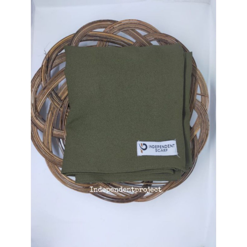 Pashmina Tali Diamond Crepe 180x75-Army