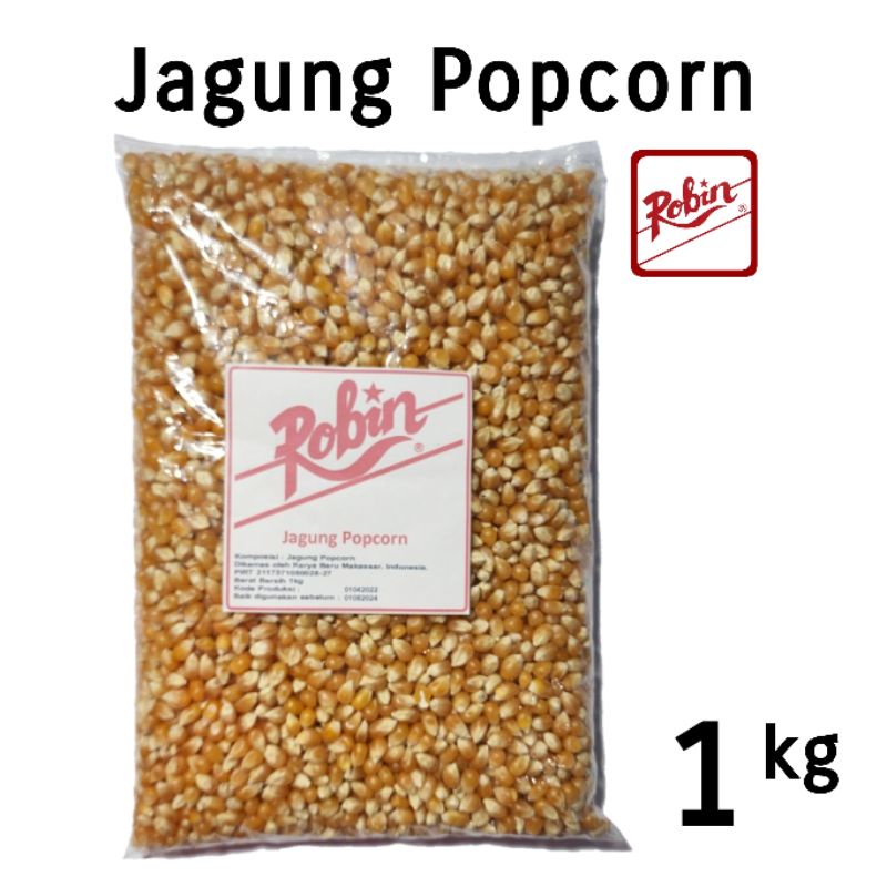 

Popcorn Jagung Pop Corn 1 kg Robin Bahan Kue Makassar COD Jagung Berondong