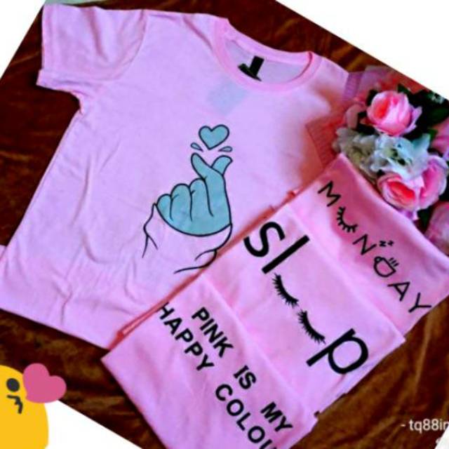 Tq88indonesia Kaos pink/kaos valentine/kaos warna pink/kaos oblong pink/kaos pink valentine/kaos couple pink/kaos