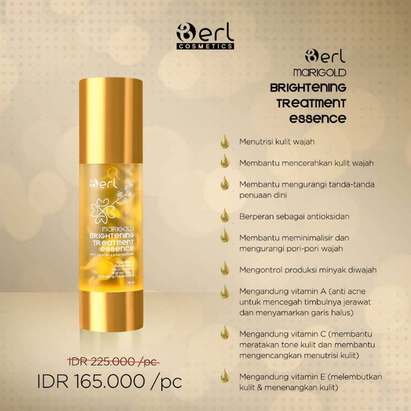 Essence glowing / B Erl Marigold Brightening Treathment Essence / skincare glowing/ skincare korea/ 