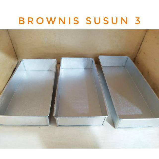 Loyang Kue Brownies 1 Set 3 Ukuran