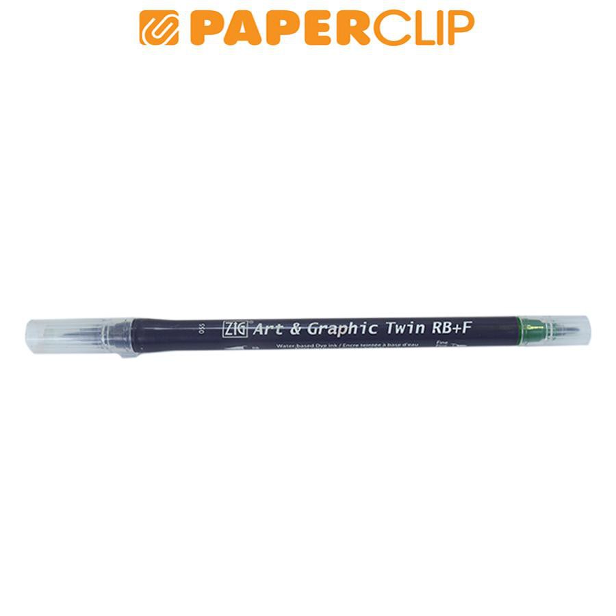 

PEN BRUSH ZIG KURETAKE ART & GRAPHIC TWIN RB+F TUT-95 055 DEEP GREEN