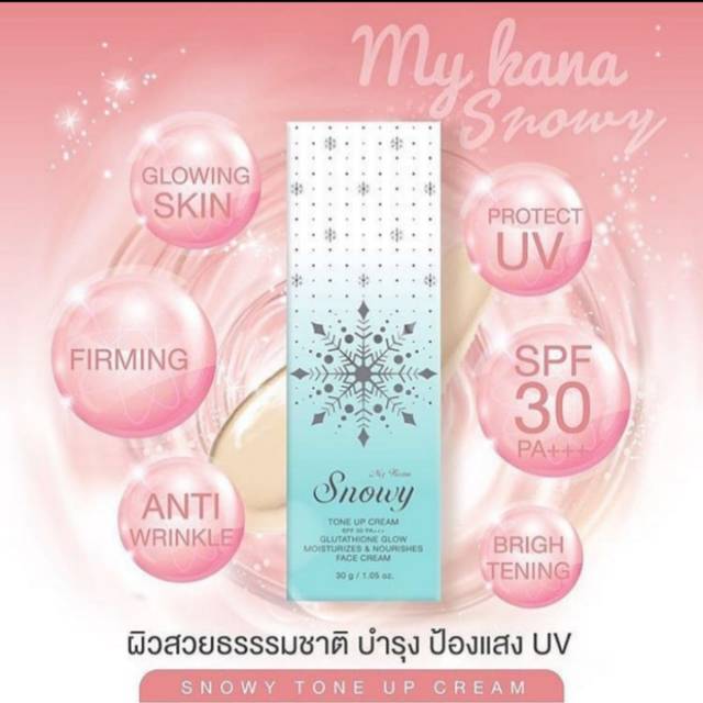 My kana snowy tone up cream 100% original