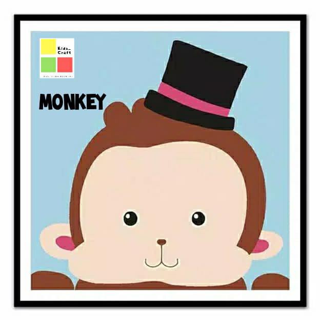 

Best Seller! Canvas Painting For Kids - Painting By Number - Monkey Terpercaya