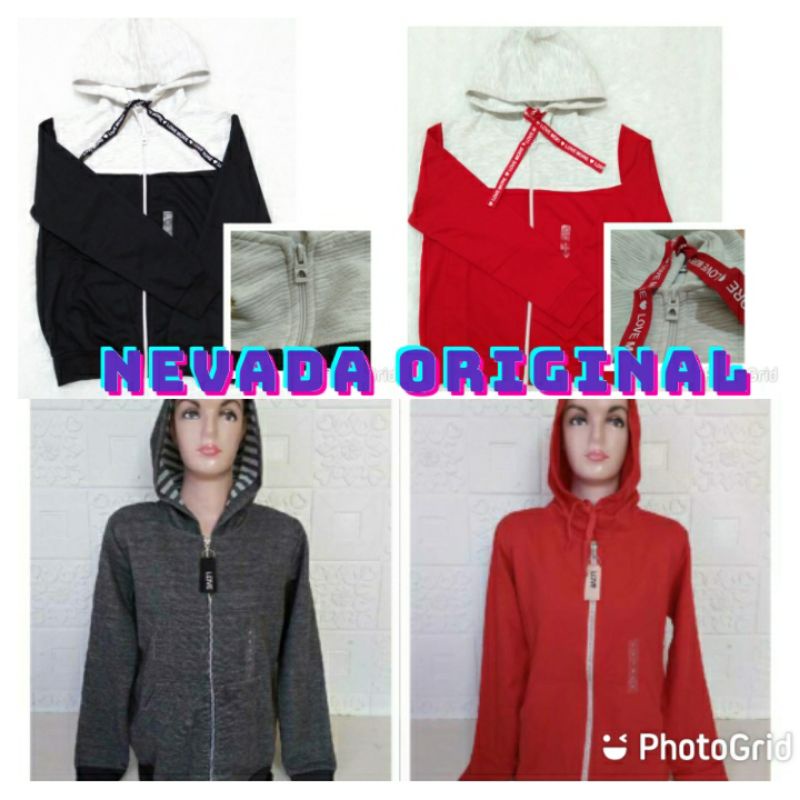 Jaket Hoodie NEVADA Cewek ORIGINAL MATAHARI BRANDED / Jaket Nevada Ladies