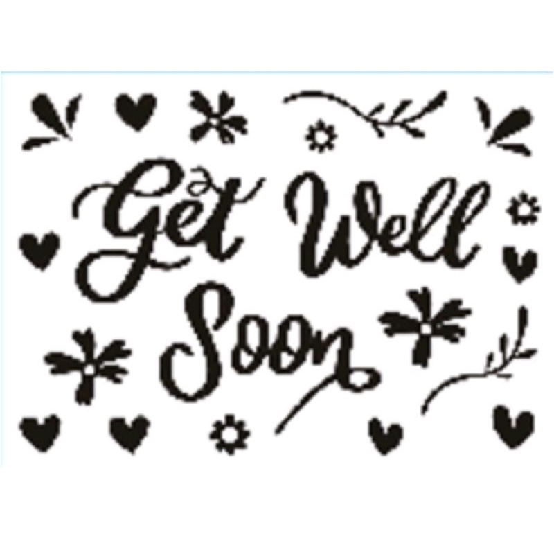 

Sticker Get Well Soon Stiker Get Well Soon Balon PVC Bobo Transparan stiker get well soon