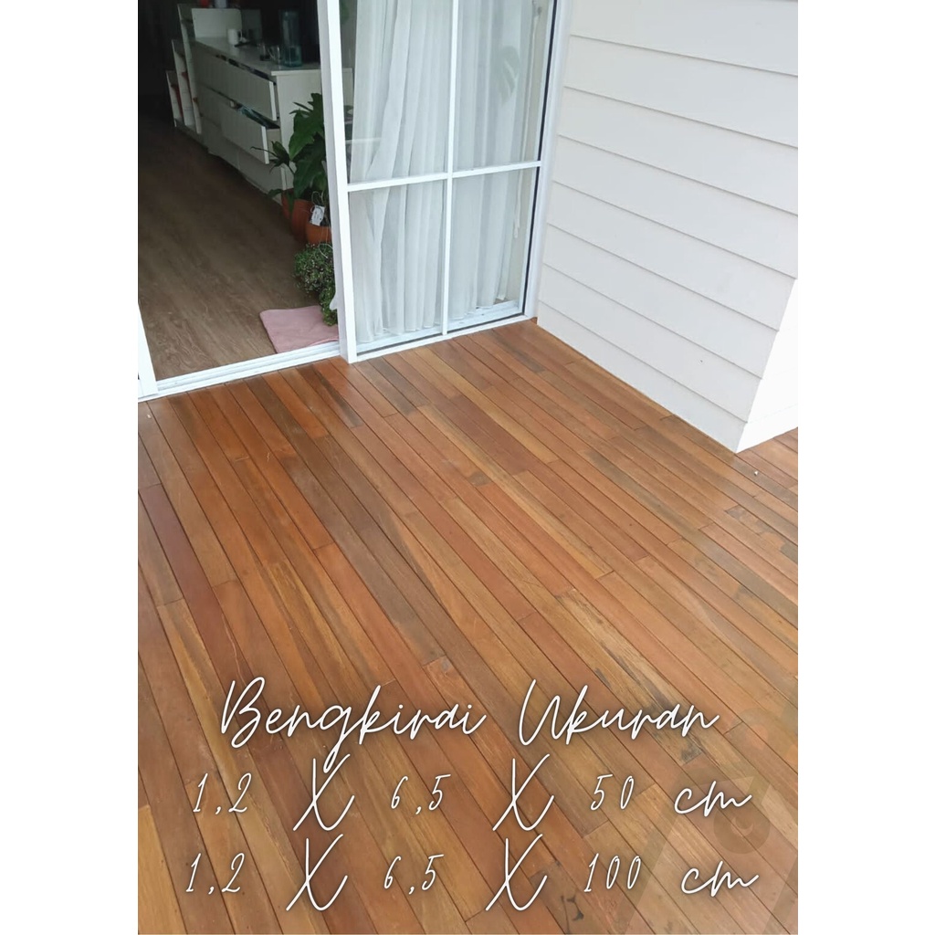 Jual Lantai Kayu Decking Bengkirai Jual Batangan X X Cm Shopee Indonesia