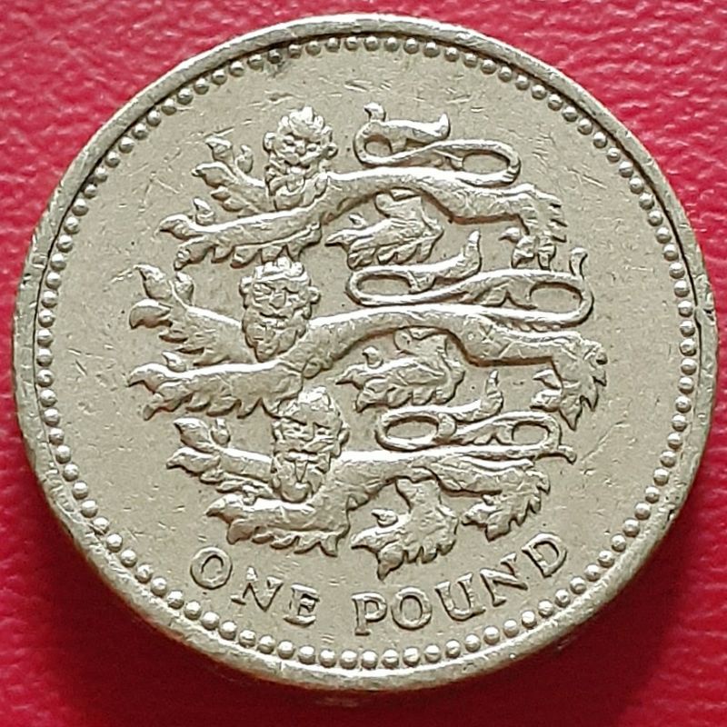 Uang Koin Kuno Luar 1 Pound Inggris Tahun 2002