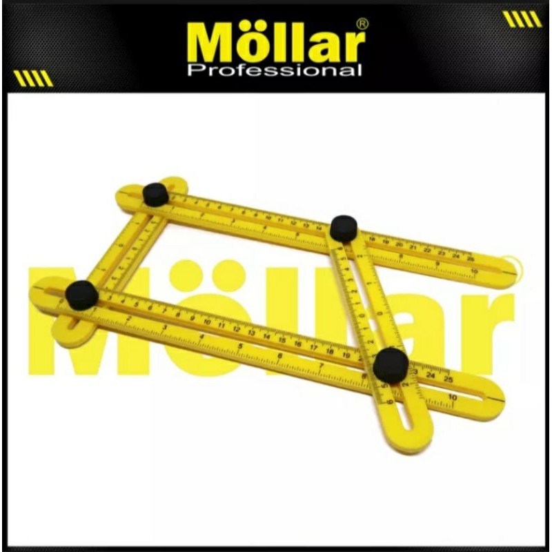 

Folding Side Ruler BISON 4 sisi