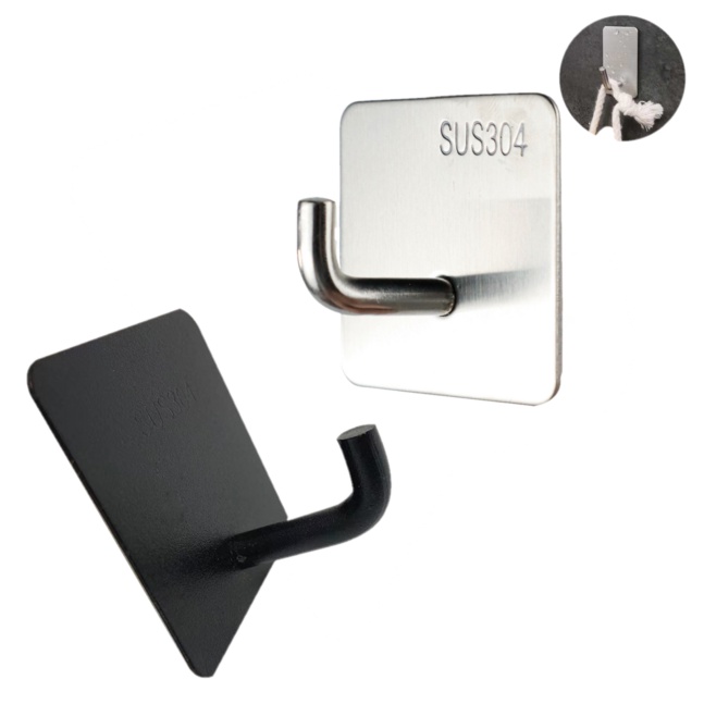 Gantungan Dinding Hook Hanger Organization Stainless Steel 1PCS - Z12