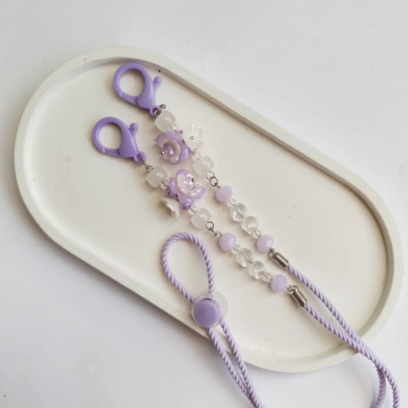 Adeline Kalung masker 2in1 Sweet Purple