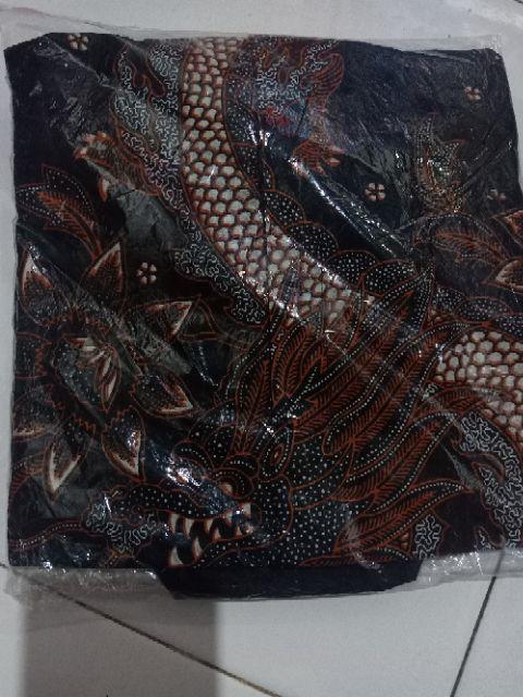 Kemeja Batik Pria Lengan Panjang Size M L Xl Xxl Bswart Batik Hrb026 Kenongo Hem Panjang Padi