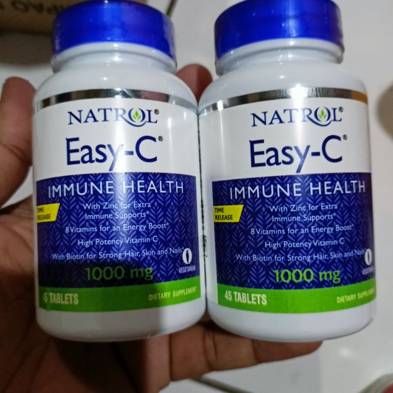 Jual NATROL EASY C IMMUNE HEALTH VITAMIN VIT C 1000MG 1000 MG Shopee