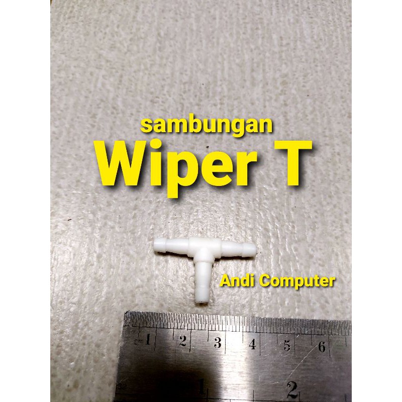 Sambungan Selang Air Wiper T Mobil Universal Putih