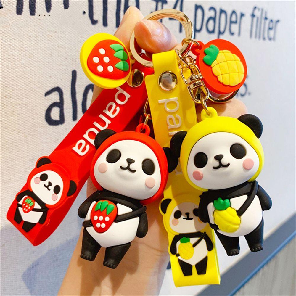 Gantungan Kunci Bentuk Kartun Panda Lucu