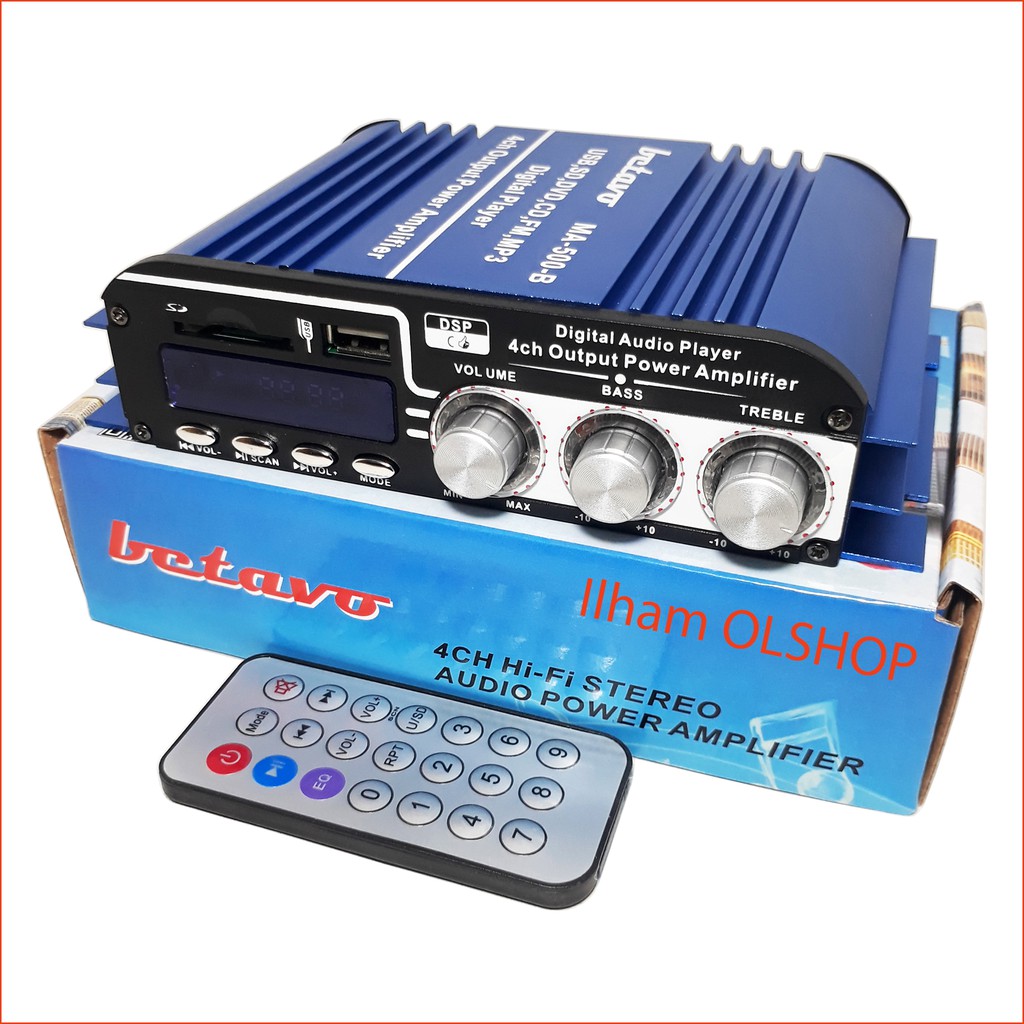 Power Amplifier Mini Betavo 500B Bluetooth Stereo Karaoke