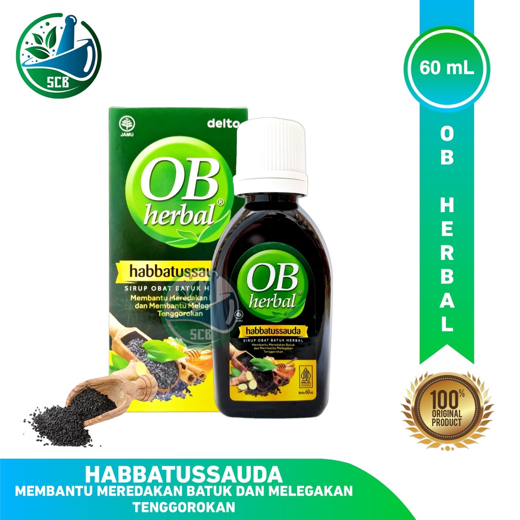 Jual OB Herbal Habbatussauda 60 ML - Sirup Obat Batuk Herbal | Shopee ...