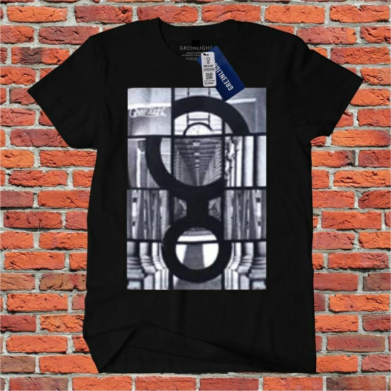 KAOS GREENLIGHT ARIEL NOAH TSHIRT DISTRO TERBARU MOTIF LISHAND PLAT PUTIH - M L XL