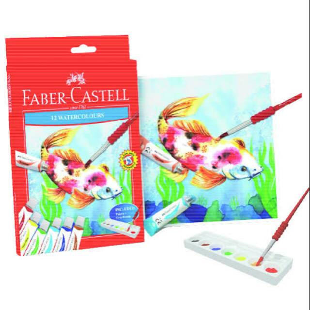 

Cat Tube Water Colour Set 12 Warna Faber Castell