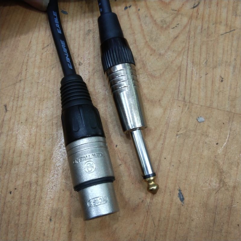 kabel mic canare 15m plus jack siap pakai