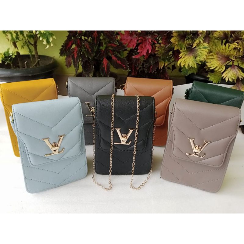 tas HP V RANTAI, tas Selempang wanita