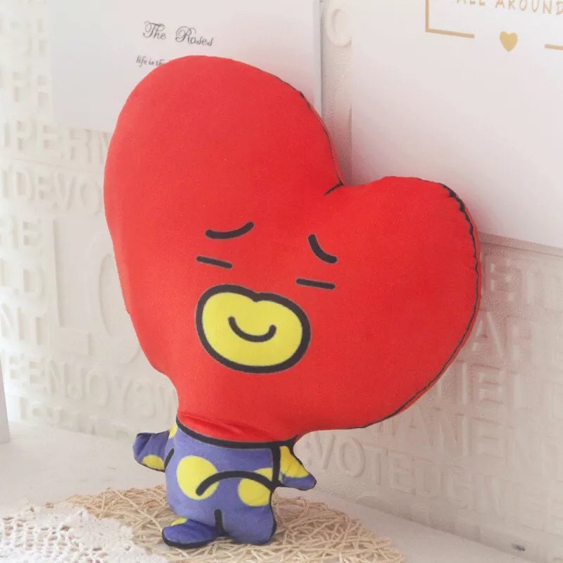 BONEKA BTS BT21 BAND KOREA COOKY TATA CHIMMY JUNGKOOK PINK IMPOR