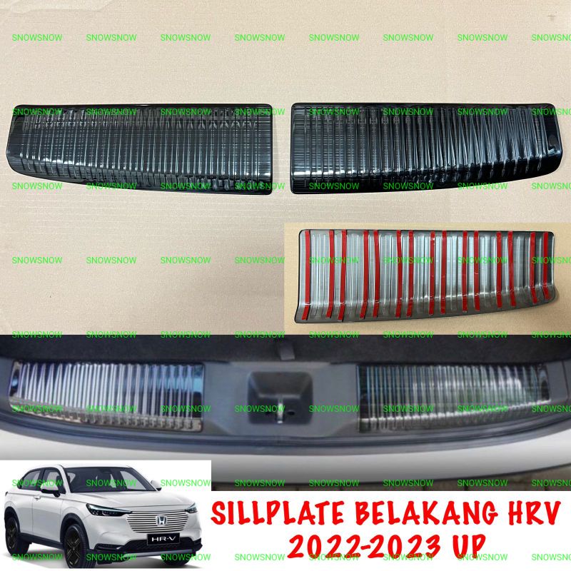 Sillplate Belakang Honda HRV 2022 2023 Hitam Stainless 2pcs