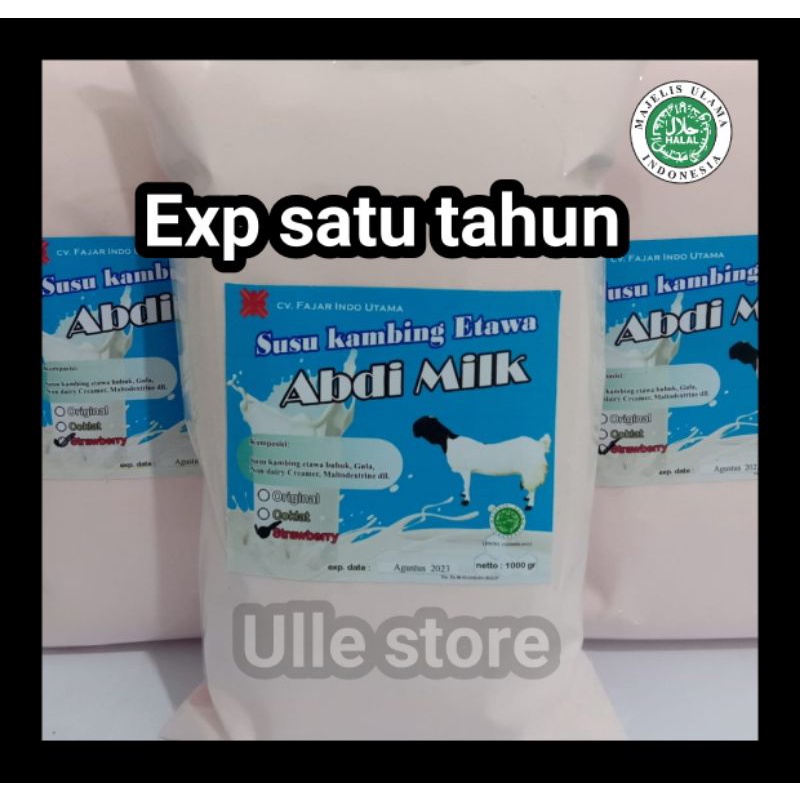 

Susu Kambing Etawa Bubuk Abdi Milk Grade 2 - Varian Strawberry