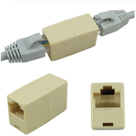 Barel RJ45 Coupler Female to Female UTP LAN Ethernet Barrel Converter